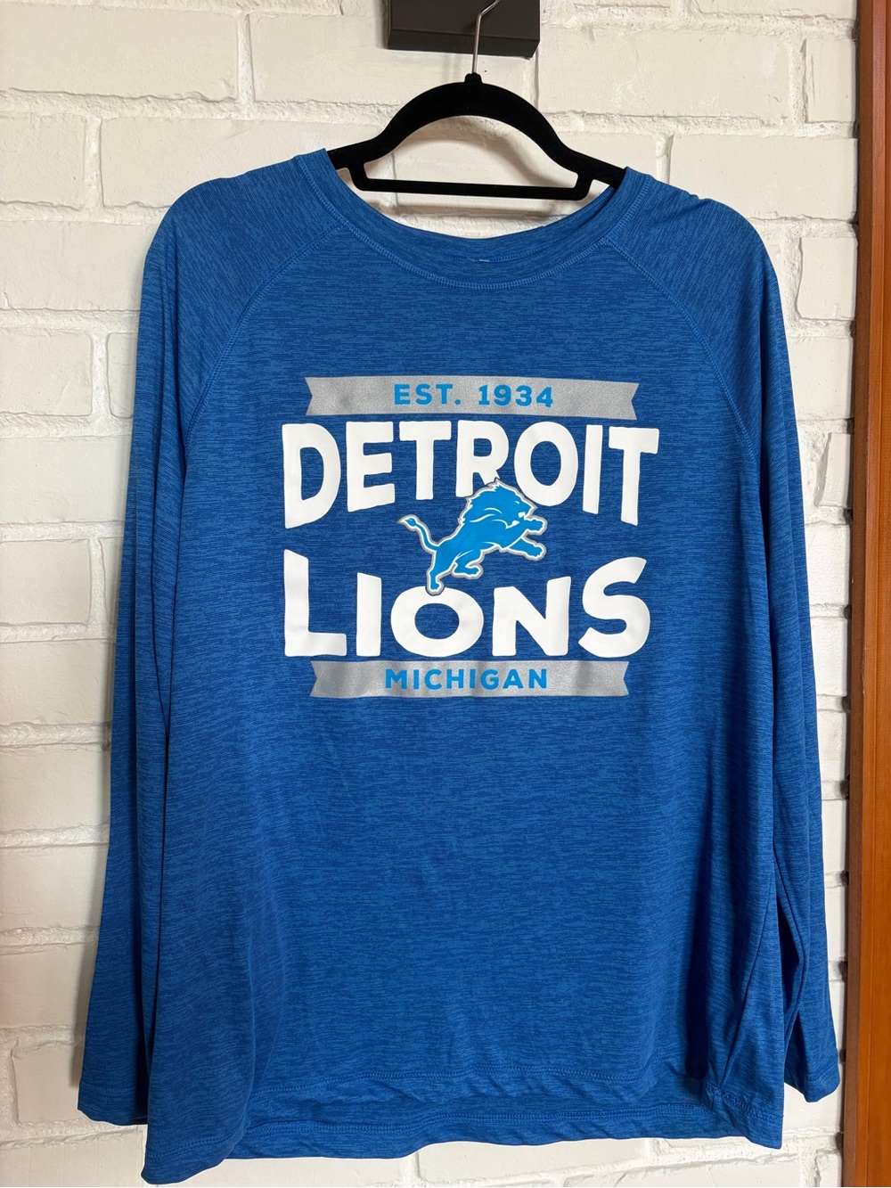 Fanatics Detroit Lions Royal Blue Graphic Long Sleeve Tee